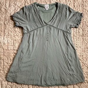 Blue Rain Francesca’s Women’s Short Shift Dress Sage XS